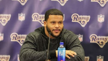 MANHATTAN BEACH, CA - MARCH 04: Aaron Donald (Photo by Leon Bennett/Getty Images)