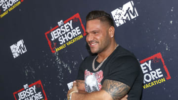 WEST HOLLYWOOD, CA - MARCH 29: Television personality Ronnie Ortiz-Magro arrives at the "Jersey Shore Family Vacation" Premiere Party at Hyde Sunset Kitchen + Cocktails on March 29, 2018 in West Hollywood, California. (Photo by Rich Polk/Getty Images for MTV)