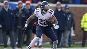 Dec 28, 2014; Minneapolis, MN, USA; Chicago Bears running back Matt Forte (22) catches a pass against the Minnesota Vikings in the third quarter at TCF Bank Stadium. The Vikings win 13-9. Mandatory Credit: Bruce Kluckhohn-USA TODAY Sports