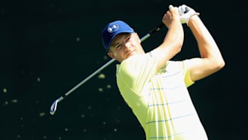 Jordan Spieth of the USA in action during practice for The Northern Trust at Glen Oaks Club on August 23, 2017 in Westbury, New York. (Photo by Andrew Redington/Getty Images)