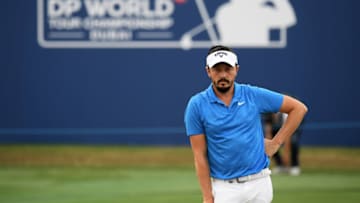 DUBAI, UNITED ARAB EMIRATES - NOVEMBER 21: Mike Lorenzo-Vera of France looks on, on the 18th green during Day One of the DP World Tour Championship Dubai at Jumeirah Golf Estates on November 21, 2019 in Dubai, United Arab Emirates. (Photo by Ross Kinnaird/Getty Images)