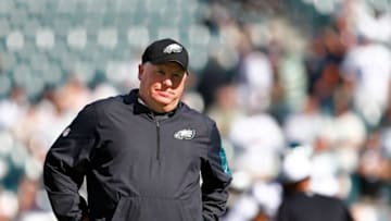 PHILADELPHIA, PA - SEPTEMBER 20: Head coach Chip Kelly of the Philadelphia Eagles looks on during warm ups before their game against the Dallas Cowboys at Lincoln Financial Field on September 20, 2015 in Philadelphia, Pennsylvania. The Cowboys defeated the Eagles 20-10. (Photo by Rich Schultz /Getty Images)