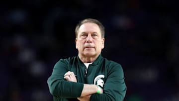 MINNEAPOLIS, MINNESOTA - APRIL 05: Head coach Tom Izzo of the Michigan State Spartans looks on during practice prior to the 2019 NCAA men's Final Four at U.S. Bank Stadium on April 5, 2019 in Minneapolis, Minnesota. (Photo by Streeter Lecka/Getty Images)