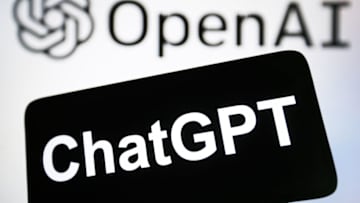 UKRAINE - 2023/02/02: In this photo illustration, ChatGPT logo of a chatbot launched by OpenAI is seen on a smartphone and OpenAI logo in the background. (Photo Illustration by Pavlo Gonchar/SOPA Images/LightRocket via Getty Images)