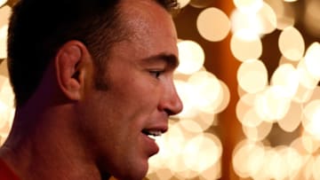 DALLAS, TX - MARCH 12: Jake Shields interacts with media after an open training session for fans and media at Gilley's Dallas on March 12, 2014 in Dallas, Texas. (Photo by Josh Hedges/Zuffa LLC/Zuffa LLC via Getty Images)