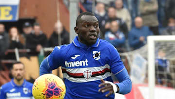 GENOA, ITALY - NOVEMBER 10: Omar Colley of UC Sampdoria in action during the Serie A match between UC Sampdoria and Atalanta BC at Stadio Luigi Ferraris on November 10, 2019 in Genoa, Italy. (Photo by Paolo Rattini/Getty Images)