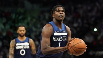 Minnesota Timberwolves guards Anthony Edwards and D'Angelo Russell each had rough shooting nights in the Wolves' loss to the Toronto Raptors. Mandatory Credit: Nick Wosika-USA TODAY Sports