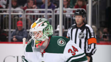 Kaapo Kahkonen is scheduled to start against the Arizona Coyotes on Tuesday. Kahkonen also was in net in a 5-2 win over Arizona in a previous meeting this season . (Photo by Christian Petersen/Getty Images)