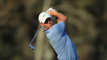 PONTE VEDRA BEACH, FLORIDA - MARCH 15: Rory McIlroy of Northern Ireland plays a shot on the 14th hole during the second round of The PLAYERS Championship on The Stadium Course at TPC Sawgrass on March 15, 2019 in Ponte Vedra Beach, Florida. (Photo by Sam Greenwood/Getty Images)