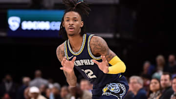Ja Morant #12 of the Memphis Grizzlies (Photo by Justin Ford/Getty Images)