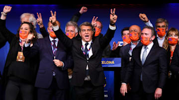 BARCELONA, SPAIN - MARCH 07: New FC Barcelona President Joan Laporta (Photo by David Ramos/Getty Images)