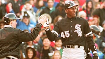 Michael Jordan (Photo credit should read EUGENE GARCIA/AFP via Getty Images)