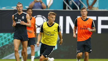 MIAMI, FL - JULY 30: Martin Odegaard of Real Madrid in action during a training session at Hard Rock Stadium on July 30, 2018 in Miami, Florida. (Photo by Angel Martinez/Real Madrid via Getty Images)