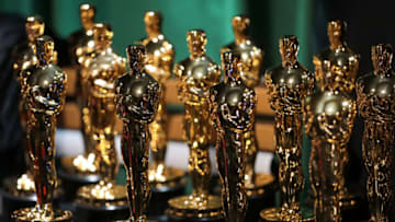 HOLLYWOOD, CALIFORNIA - MARCH 12: In this handout photo provided by A.M.P.A.S., Oscar statuettes are seen backstage during the 95th Annual Academy Awards on March 12, 2023 in Hollywood, California. (Photo by Al Seib/A.M.P.A.S. via Getty Images)