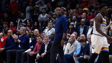 New Orleans Pelicans assistant coach Jarron Collins Credit: Stephen Lew-USA TODAY Sports
