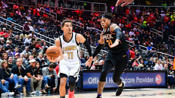 Trae Young #11 of the Atlanta Hawks (Photo by Scott Cunningham/NBAE via Getty Images)