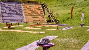 "Suck It Up Buttercup" - The Immunity Challenge is ready on the Sixth episode of SURVIVOR: Island of Idols airing Wednesday, Oct. 30th (8:00-9:01 PM, ET/PT) on the CBS Television Network. Photo: Robert Voets/CBS Entertainment ©2019 CBS Broadcasting, Inc. All Rights Reserved.