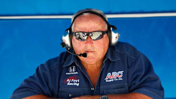 FORT WORTH, TX - JUNE 04: Team owner A.J. Foyt watches during practice for the IZOD IndyCar Series Firestone 550k at Texas Motor Speedway June 4, 2010 in Fort Worth, Texas. (Photo by Jonathan Ferrey/Getty Images)