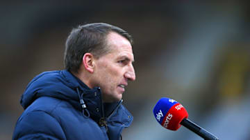 Brendan Rodgers the manager / head coach of Leicester City (Photo by Sam Bagnall - AMA/Getty Images)