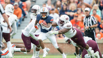 Kam Martin brings game-breaking speed to the Auburn backfield. (Photo by Michael Chang/Getty Images)