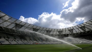 LONDON, ENGLAND - MAY 04: General view inside the stadium prior to the Premier League match between West Ham United and Southampton FC at London Stadium on May 04, 2019 in London, United Kingdom. (Photo by Marc Atkins/Getty Images)