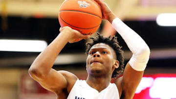 SPRINGFIELD, MA - JANUARY 15: Cam Reddish #22 of Westtown School shoots the ball in a game against IMG Varstiy National during the 2018 Spalding Hoopall Classic at Blake Arena at Springfield College on January 15, 2018 in Springfield, Massachusetts. (Photo by Adam Glanzman/Getty Images)