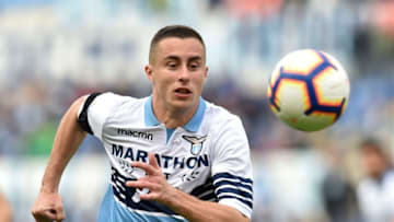 ROME, ITALY - MARCH 17: Adam Marusic of SS Lazio in action during the Serie A match between SS Lazio and Parma Calcio at Stadio Olimpico on March 17, 2019 in Rome, Italy. (Photo by Giuseppe Bellini/Getty Images)