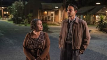(L-R): Daniel Zovatto as Tiago Vega and Adriana Barraza as Maria Vega in PENNY DREADFUL: CITY OF ANGELS, "Santa Muerte". Photo Credit: Justin Lubin/SHOWTIME.