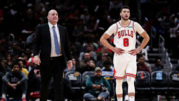 Zach LaVine, Jim Boylen, Chicago Bulls (Photo by Dylan Buell/Getty Images)