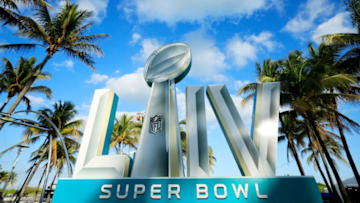 MIAMI BEACH, FLORIDA - JANUARY 25: Signage is displayed near the FOX Sports South Beach studio compound prior to Super Bowl LIV on January 25, 2020 in Miami Beach, Florida. The San Francisco 49ers will face the Kansas City Chiefs in the 54th playing of the Super Bowl, Sunday February 2nd. (Photo by Cliff Hawkins/Getty Images)