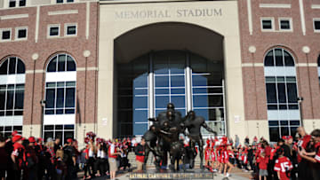 LINCOLN, NE - SEPTEMBER 10: Fans line up awaiting the arrival of the Nebraska Cornhuskers in front of the stadium before the game against the Wyoming Cowboys at Memorial Stadium on September 10, 2016 in Lincoln, Nebraska. (Photo by Steven Branscombe/Getty Images)