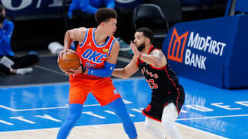OKC Thunder. Mandatory Credit: Alonzo Adams-USA TODAY Sports