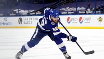 Apr 19, 2021; Tampa, Florida, USA; David Savard Mandatory Credit: Kim Klement-USA TODAY Sports