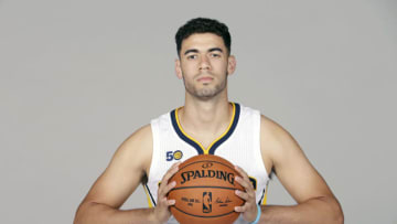 INDIANAPOLIS, IN - SEPTEMBER 26: Georges Niang #32 of the Indiana Pacers poses for a portrait during 2016 Media Day at Bankers Life Fieldhouse on September 26, 2016 in Indianapolis, Indiana. NOTE TO USER: User expressly acknowledges and agrees that, by downloading and or using this Photograph, user is consenting to the terms and condition of the Getty Images License Agreement. Mandatory Copyright Notice: 2016 NBAE (Photo by Ron Hoskins/NBAE via Getty Images)