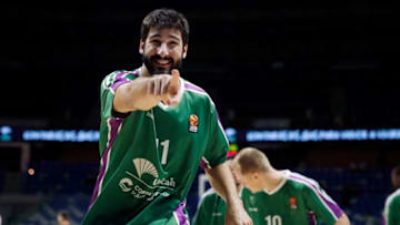 MALAGA, SPAIN - JANUARY 04: Daniel Diez, #11 of Unicaja Malaga smiling before the 2017/2018 Turkish Airlines EuroLeague Regular Season Round 16 game between Unicaja Malaga and Valencia Basket at Martin Carpena Arena on January 4, 2018 in Malaga, Spain. (Photo by Mariano Pozo/EB via Getty Images)