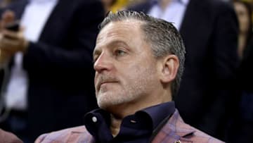 OAKLAND, CA - JUNE 01: Cleveland Cavaliers owner Dan Gilbert looks on during Game 1 of the 2017 NBA Finals at ORACLE Arena on June 1, 2017 in Oakland, California. NOTE TO USER: User expressly acknowledges and agrees that, by downloading and or using this photograph, User is consenting to the terms and conditions of the Getty Images License Agreement. (Photo by Ezra Shaw/Getty Images)