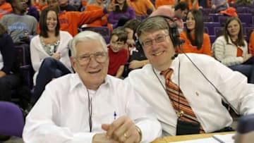 Former Clemson SID Tim Bouret with his father Chuck in 2011.Tim Bouret