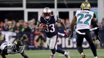 FOXBOROUGH, MA - JANUARY 21: Dion Lewis