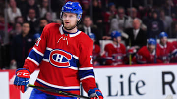MONTREAL, QC - JANUARY 07: Look on Montreal Canadiens Defenceman Jakub Jerabek (28) during the Vancouver Canucks versus the Montreal Canadiens game on January 7, 2018, at Bell Centre in Montreal, QC (Photo by David Kirouac/Icon Sportswire via Getty Images)