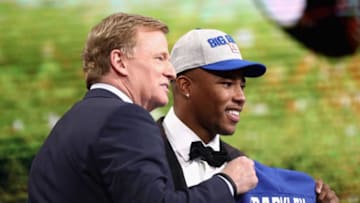 ARLINGTON, TX - APRIL 26: Saquon Barkley (Photo by Ronald Martinez/Getty Images)