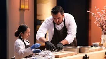 TOP CHEF FAMILY STYLE -- "This Is How We Roll" Episode 110 -- Pictured: (l-r) Delilah Flores, Daniel Flores -- (Photo by: David Moir/Peacock)