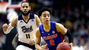 Duke basketball target dribbles for the Florida Gators in his freshman season.