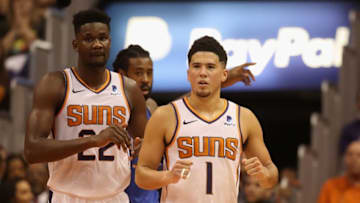 Phoenix Suns Devin Booker Deandre Ayton (Photo by Christian Petersen/Getty Images)