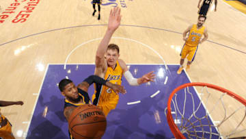 LOS ANGELES, CA - JANUARY 20: Paul George #13 of the Indiana Pacers shoots the ball against the Los Angeles Lakers on January 20, 2017 at STAPLES Center in Los Angeles, California. NOTE TO USER: User expressly acknowledges and agrees that, by downloading and/or using this Photograph, user is consenting to the terms and conditions of the Getty Images License Agreement. Mandatory Copyright Notice: Copyright 2017 NBAE (Photo by Andrew D. Bernstein/NBAE via Getty Images)