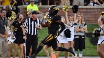COLUMBIA, MISSOURI - SEPTEMBER 14: Richaud Floyd #17 of the Missouri Tigers returns a punt for a 70-yard touchdown against the Southeast Missouri State Redhawks during the first half at Faurot Field/Memorial Stadium on September 14, 2019 in Columbia, Missouri. (Photo by Ed Zurga/Getty Images)