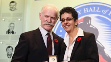 TORONTO, ON - NOVEMBER 10: Hockey Hall of Fame Danielle Goyette (Photo by Bruce Bennett/Getty Images)