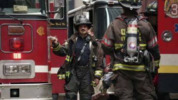 CHICAGO FIRE -- "Going to War" Episode 702 -- Pictured: Yuri Sardarov as Brian "Otis" Zvonecek -- (Photo by: Elizabeth Morris/NBC)