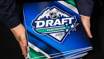 TORONTO, ON - APRIL 10: An NHL official holds the cards during The National Hockey League Draft Lotteryat the CBC Studios on April 10, 2019 in Toronto, Ontario, Canada. (Photo by Kevin Sousa/NHLI via Getty Images)