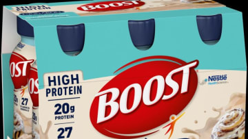 The exciting launch of BOOST® High Protein Cinnabon® Bakery Inspired Flavored Nutritional Drink! Image courtesy BOOST