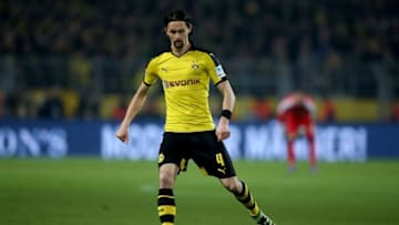 DORTMUND, GERMANY - FEBRUARY 28: Neven Subotic of Dortmund runs with the ball during the Bundesliga macth between Borussia Dortmund and 1899 Hoffenheim at Signal Iduna Park on February 28, 2016 in Dortmund, Germany. (Photo by Lars Baron/Bongarts/Getty Images)